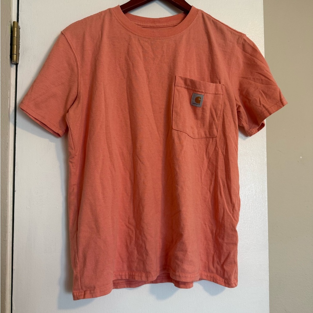 Carhartt Original Fit Coral Pocket Tee – Size M (8/10)